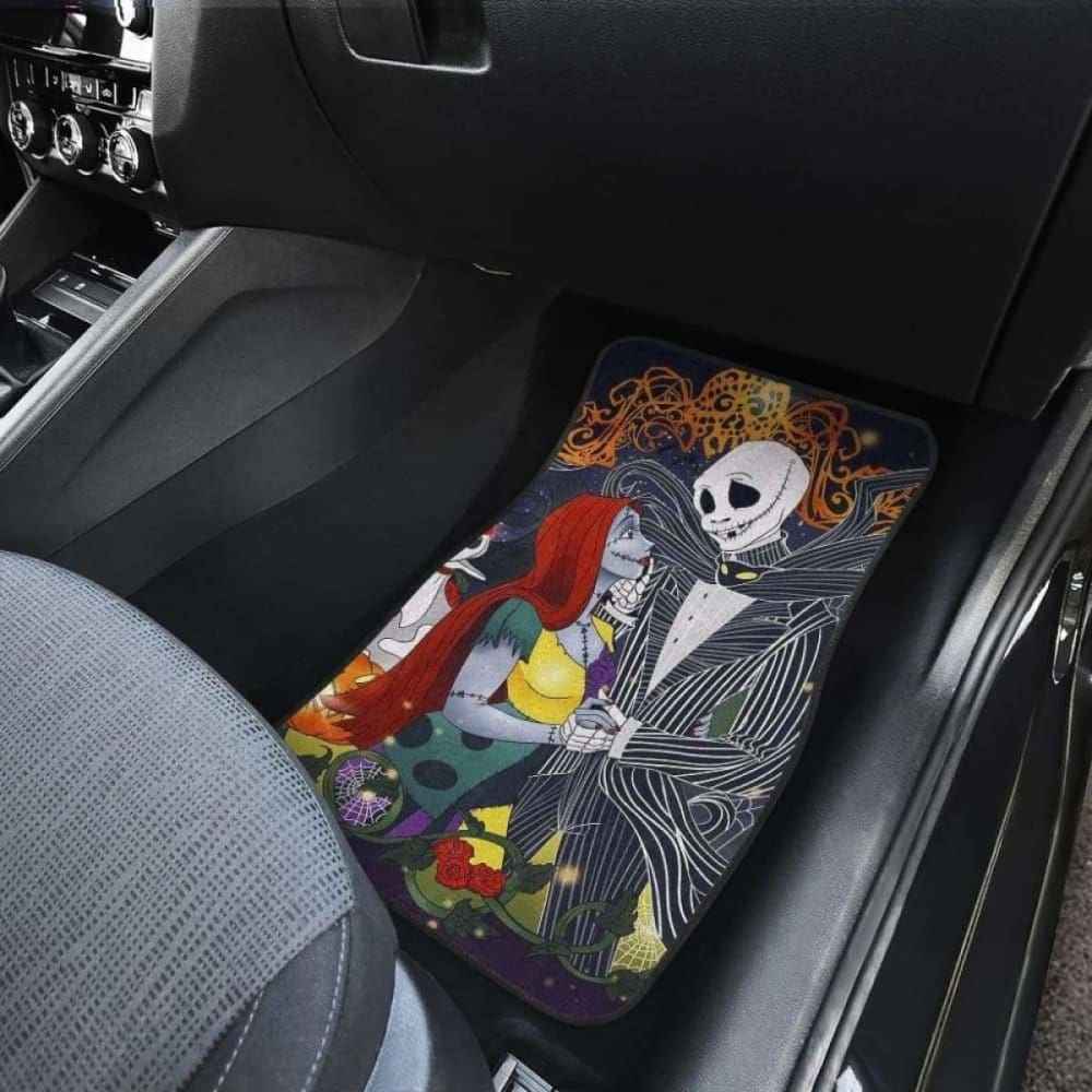 Nightmare Before Christmas Jack And Sally Car Floor Mats Amazing