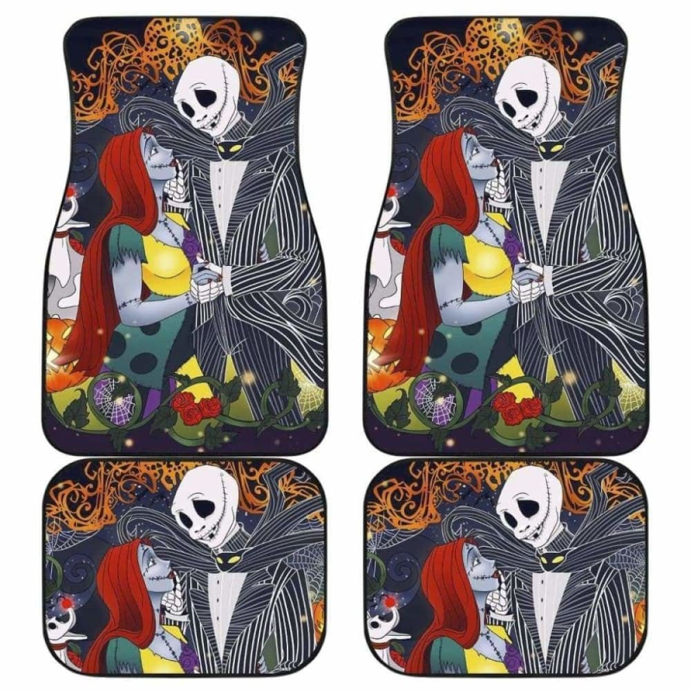 Nightmare Before Christmas Jack And Sally Car Floor Mats Amazing