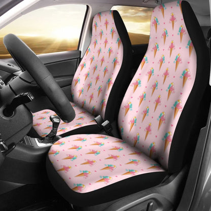 Purple Ice Cream Car Seat Covers