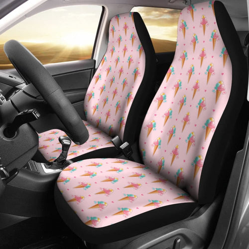 Purple Ice Cream Car Seat Covers