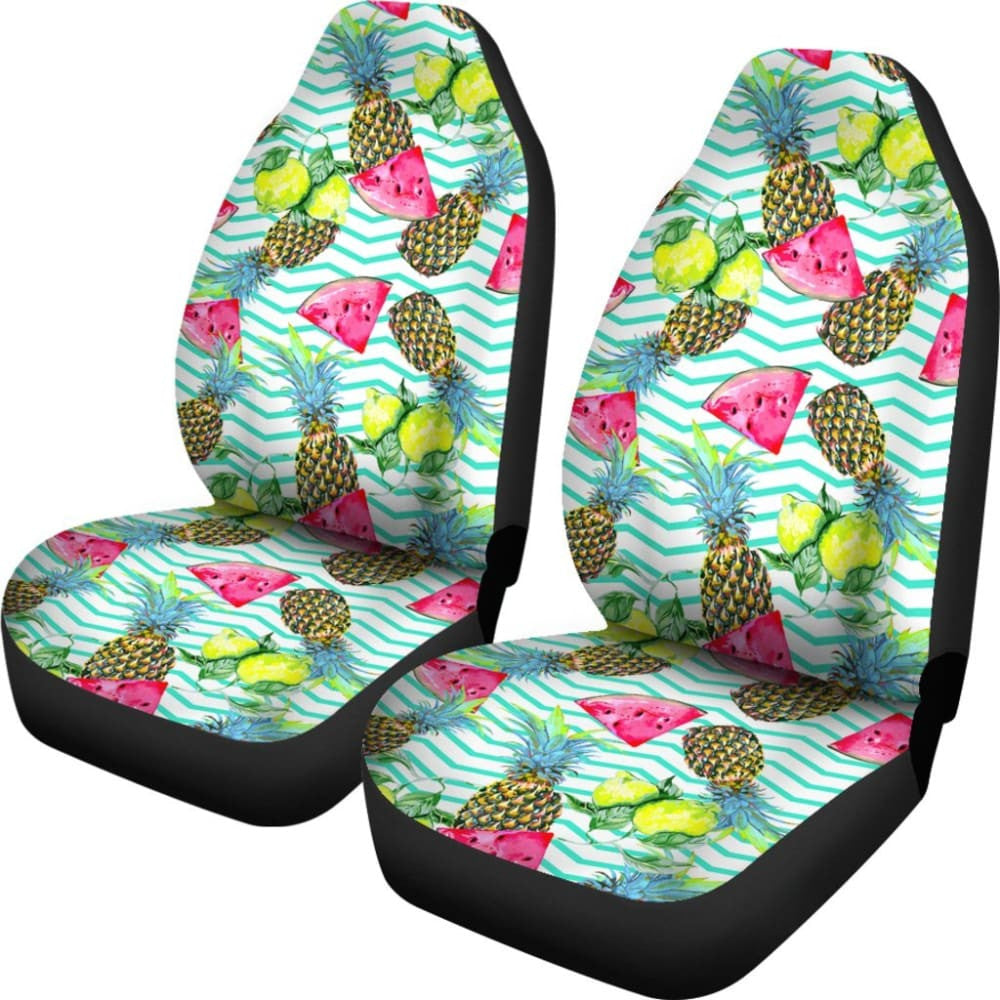 Tropical Pineapple Watermelon Fruit Car Seat Cover