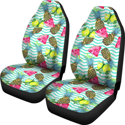 Tropical Pineapple Watermelon Fruit Car Seat Cover