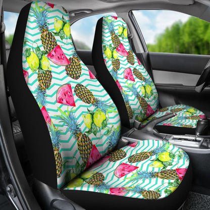 Tropical Pineapple Watermelon Fruit Car Seat Cover