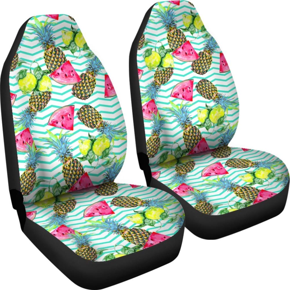 Tropical Pineapple Watermelon Fruit Car Seat Cover