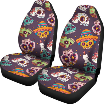 Pcs Sugar Skull Seat Covers