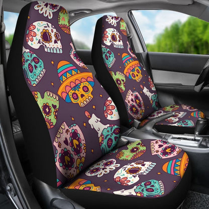 Pcs Sugar Skull Seat Covers