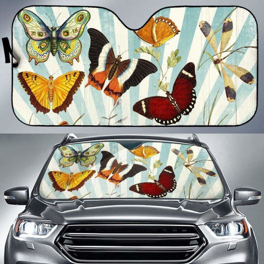Butterfly Collage Auto Sun Shade