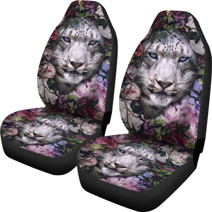 White Tiger Flower Amazing Gift Ideas Car Seat Covers