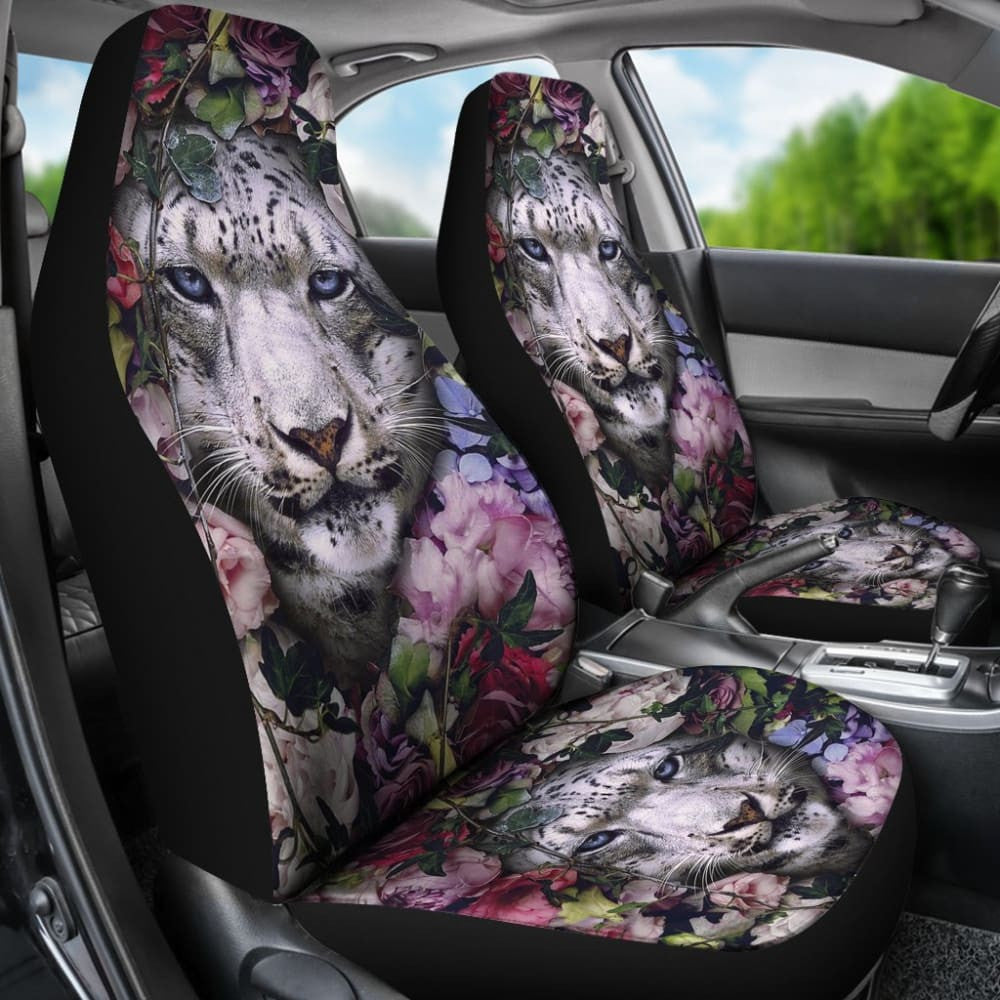 White Tiger Flower Amazing Gift Ideas Car Seat Covers
