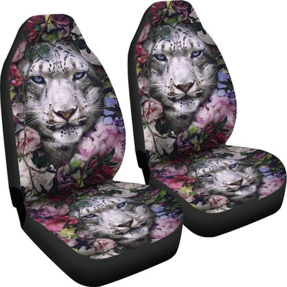 White Tiger Flower Amazing Gift Ideas Car Seat Covers