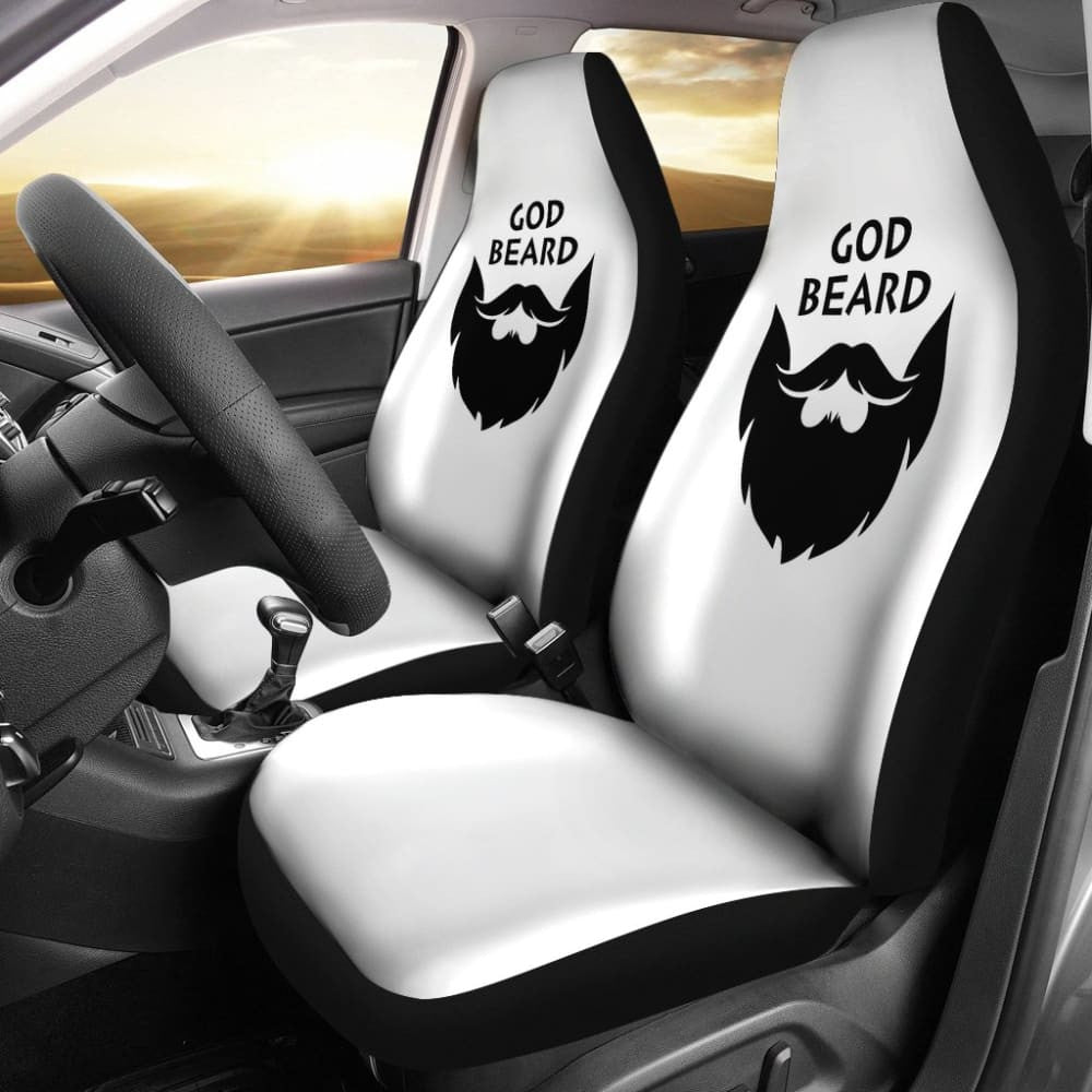 God Beard and Have Fun Car Seat Covers