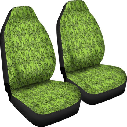Trick Or Treat Green Spider Web Car Seat Covers