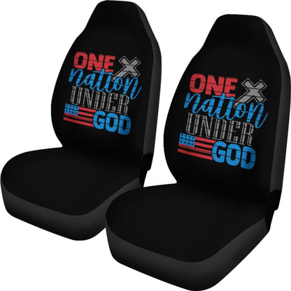 Simple Great One Nation Under God American Flag Car Seat Covers