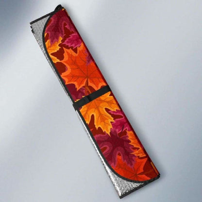 Autumn Maple Leaf Pattern Car Auto Sun Shades
