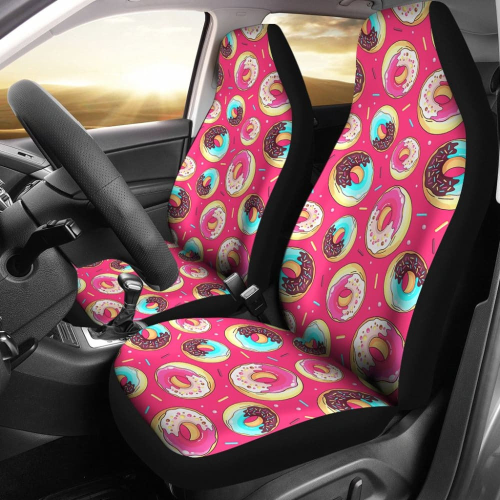 Colorful Donuts Car Seat Covers