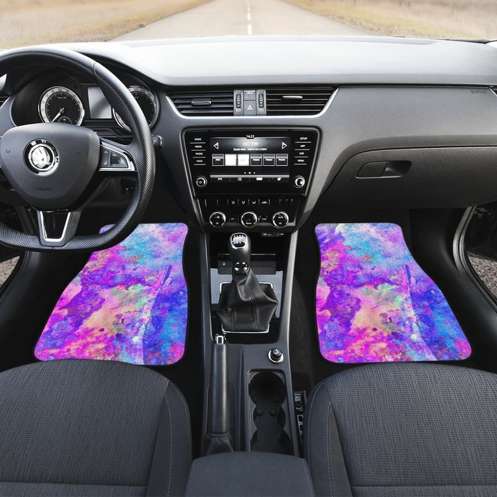 Water Colour Purple Car Mats
