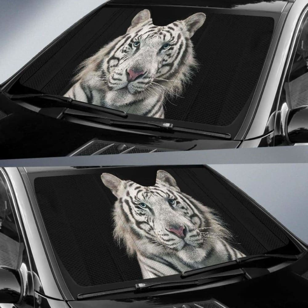 White Tiger Bengal Tiger White Bengal Tiger Car Sun Shade