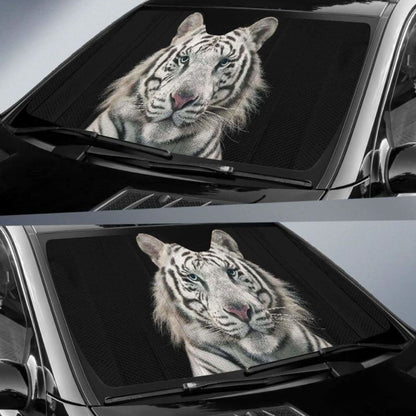 White Tiger Bengal Tiger White Bengal Tiger Car Sun Shade