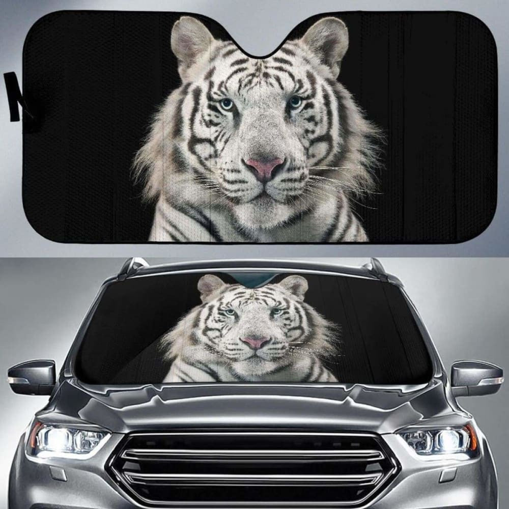 White Tiger Bengal Tiger White Bengal Tiger Car Sun Shade