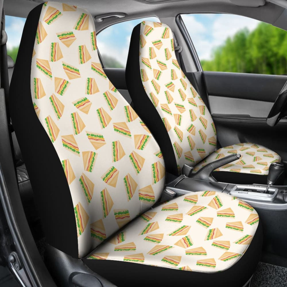 Funny Sandwich Pattern Car Seat Covers