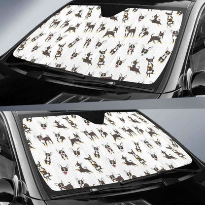 Chihuahua Dog Pattern Car Auto Sun Shades
