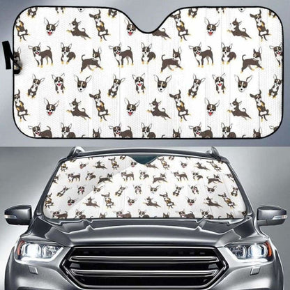 Chihuahua Dog Pattern Car Auto Sun Shades