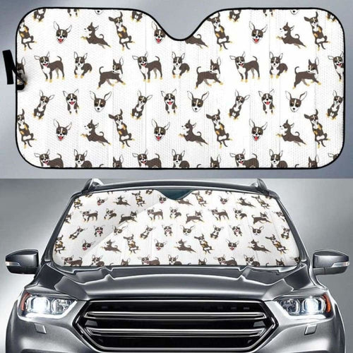 Chihuahua Dog Pattern Car Auto Sun Shades