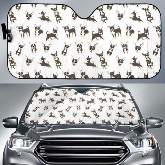 Chihuahua Dog Pattern Car Auto Sun Shades