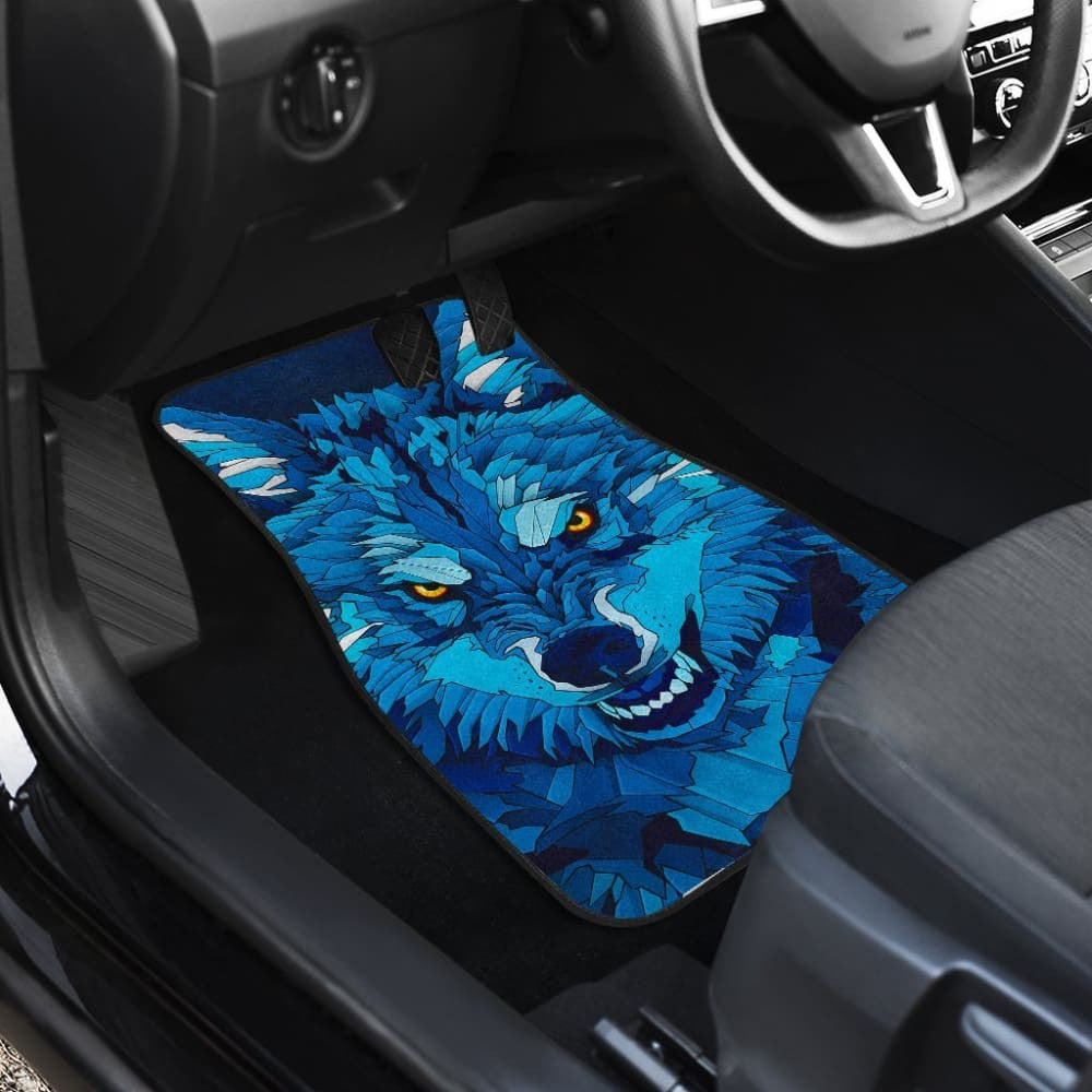 Wolf Front And Back Car Mats