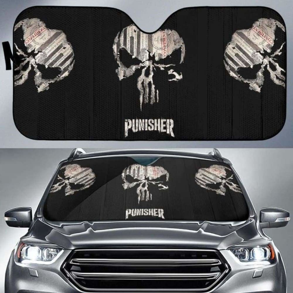 Punisher Car Auto Sun Shade