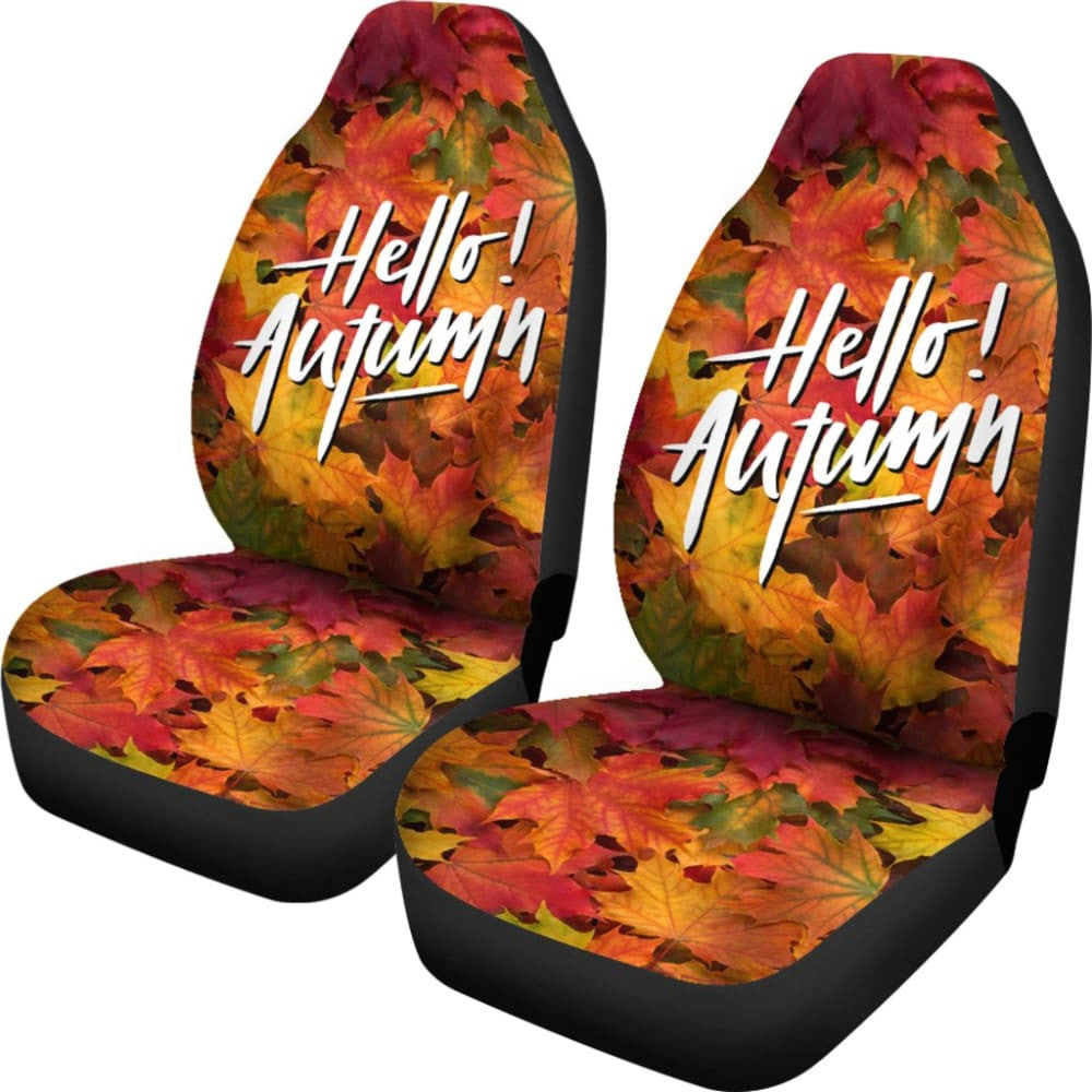 Amazing Hello Autumn Quote Car Seat Covers