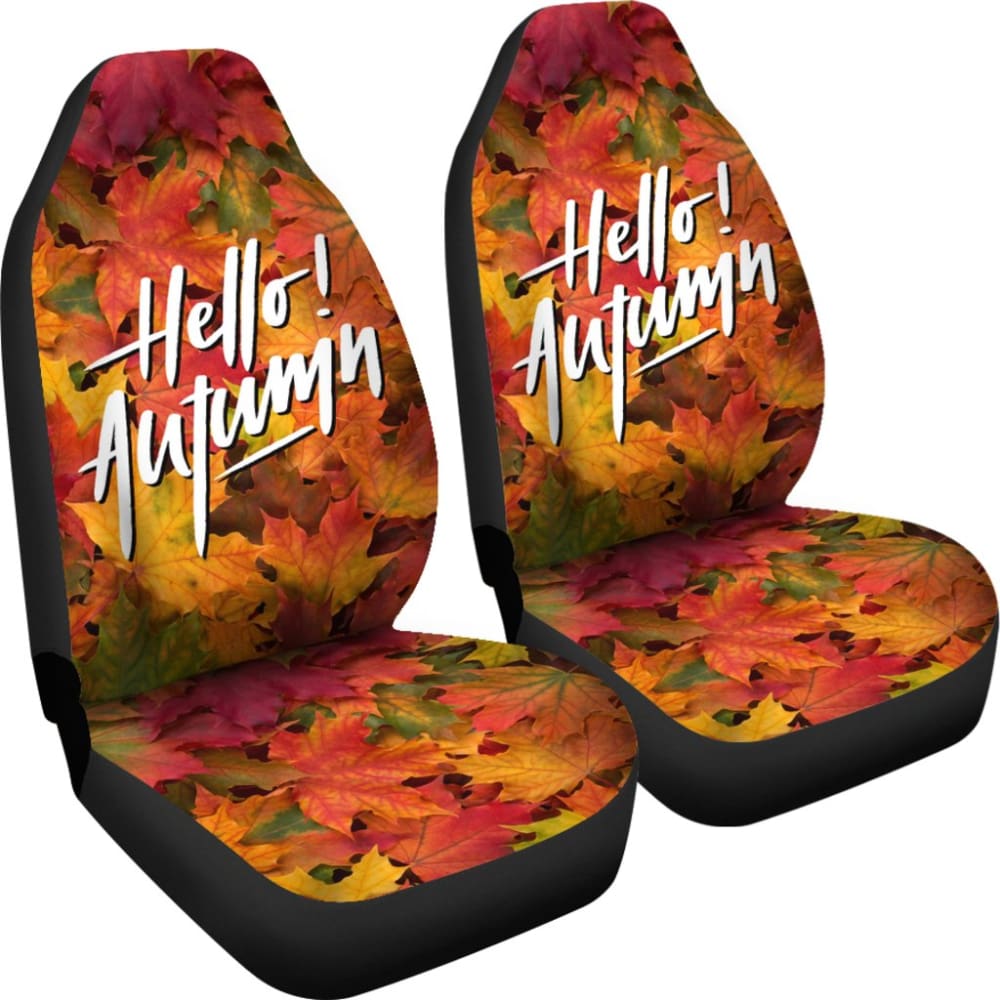Amazing Hello Autumn Quote Car Seat Covers