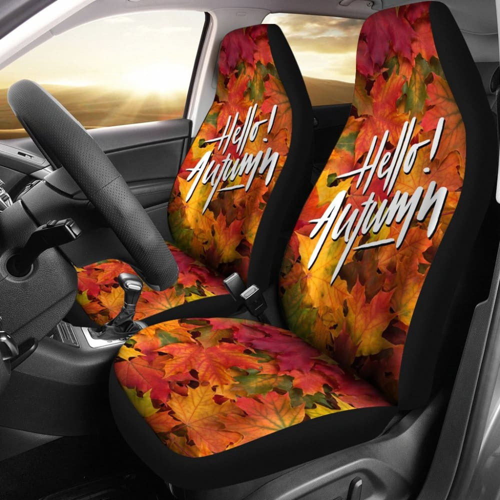 Amazing Hello Autumn Quote Car Seat Covers