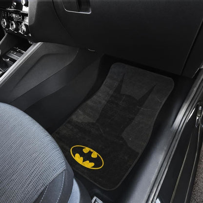 Batman Logo Dc League In Black Theme Car Floor Mats