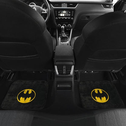Batman Logo Dc League In Black Theme Car Floor Mats
