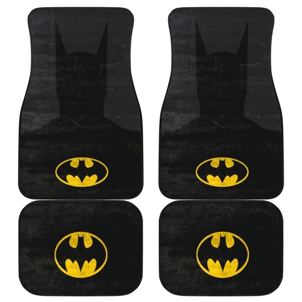 Batman Logo Dc League In Black Theme Car Floor Mats
