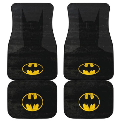 Batman Logo Dc League In Black Theme Car Floor Mats
