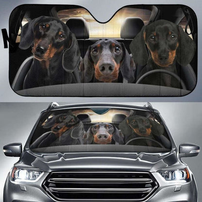 Dachshund Car Auto Sun Shade Funny Dog Windshield