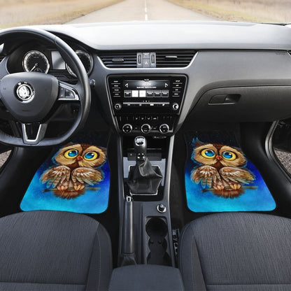 Owl Chibi Funny Face Car Floor Mats
