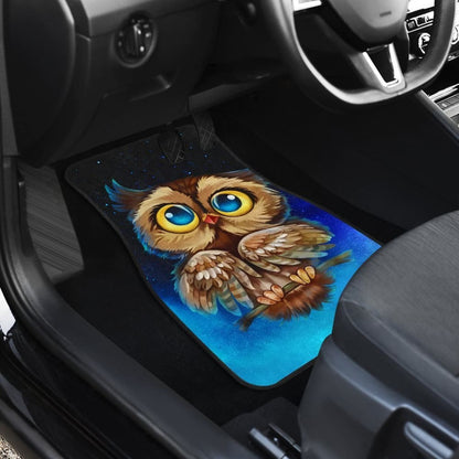 Owl Chibi Funny Face Car Floor Mats