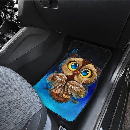 Owl Chibi Funny Face Car Floor Mats