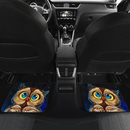 Owl Chibi Funny Face Car Floor Mats