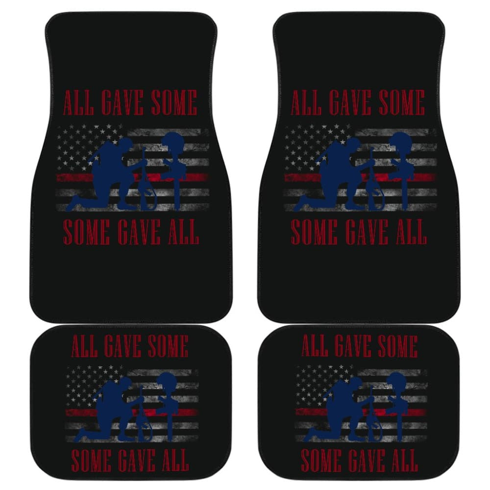 All Gave Some, Some Gave All Patriotic Angel Soldier Car Floor Mats