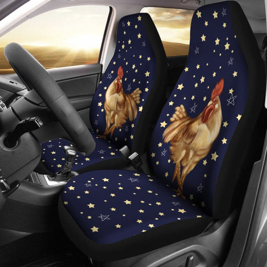 Chicken Car Seat Covers Chicken And Stars