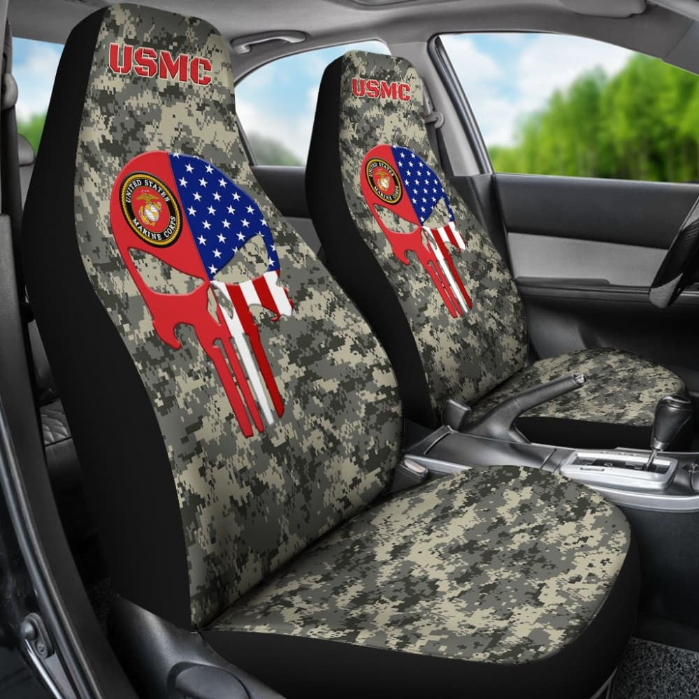 US Marine Corps Car Seat Covers Custom USMC Patriotic Gifts Idea