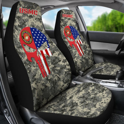 US Marine Corps Car Seat Covers Custom USMC Patriotic Gifts Idea