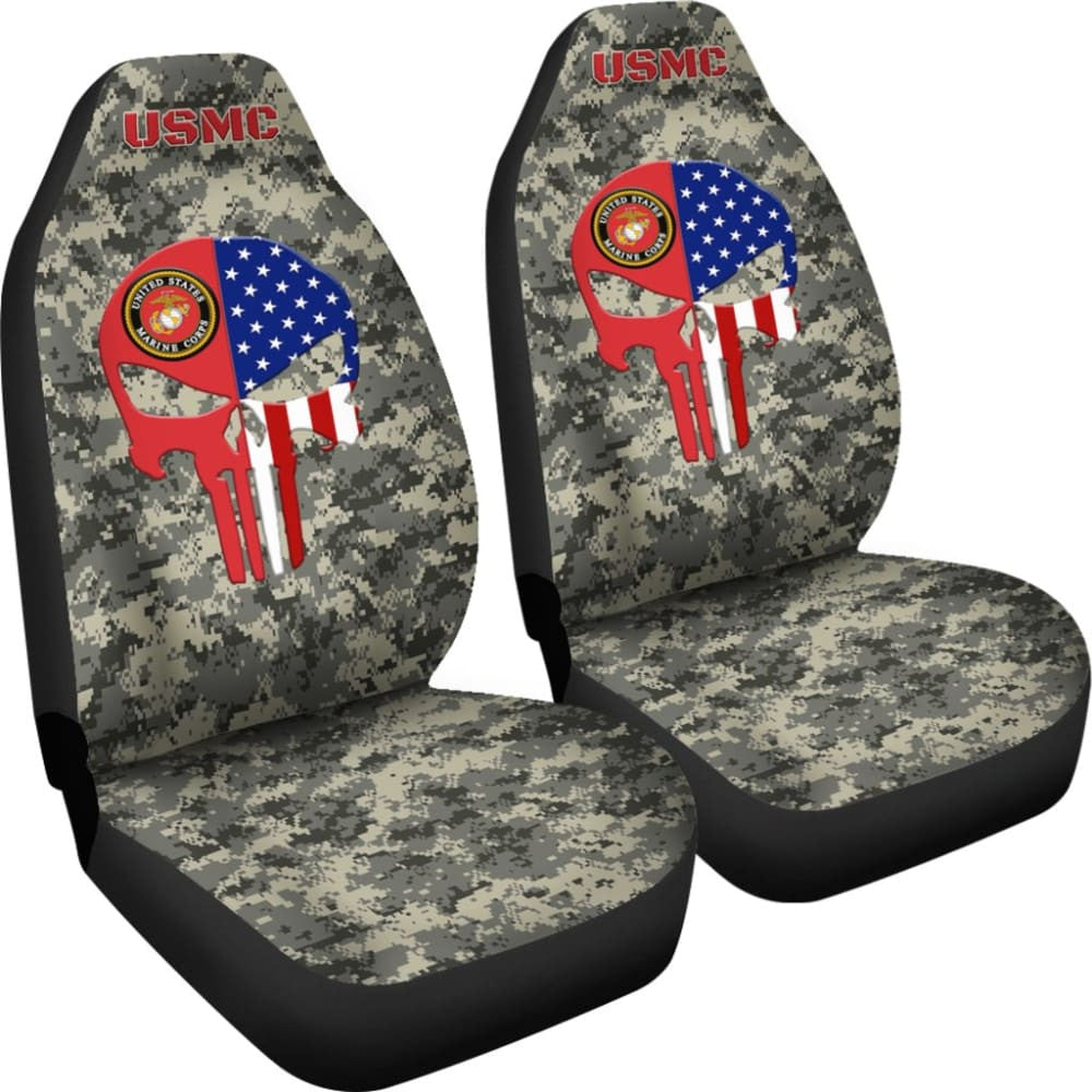 US Marine Corps Car Seat Covers Custom USMC Patriotic Gifts Idea