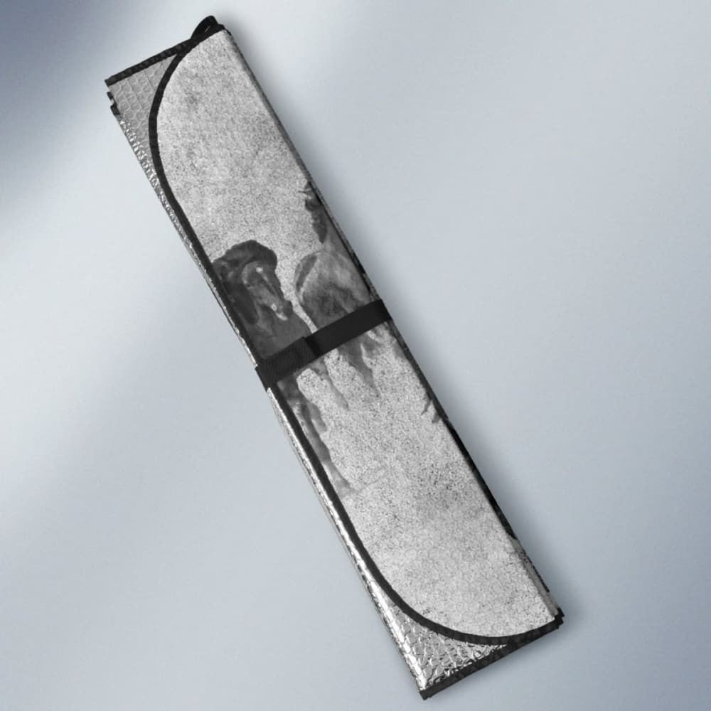 Car Sun Shade With Wild Horses Print