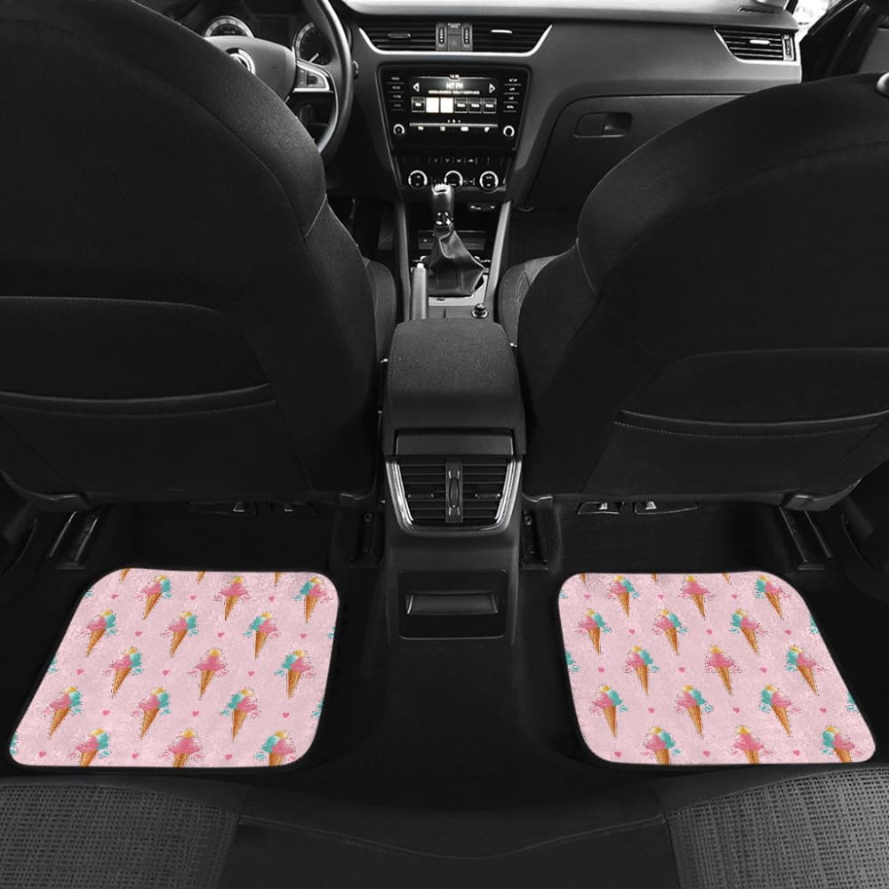 Purple Ice Cream Car Floor Mats