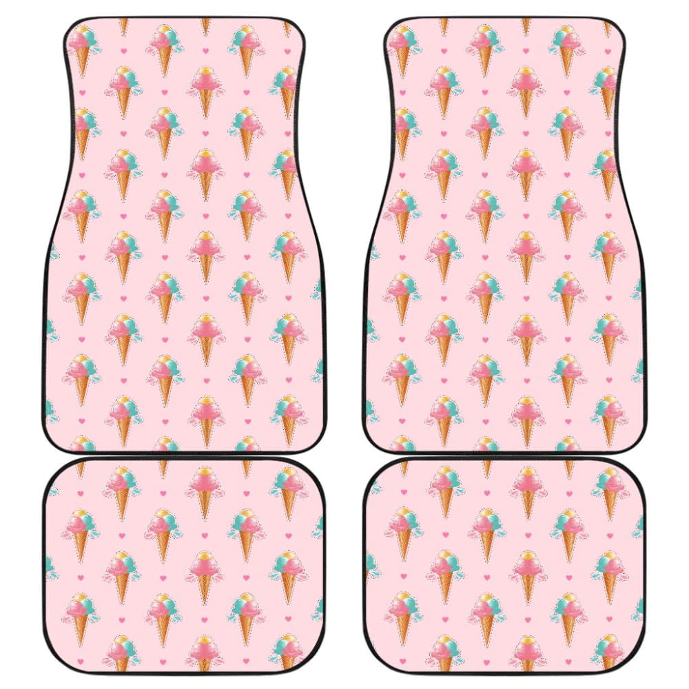 Purple Ice Cream Car Floor Mats